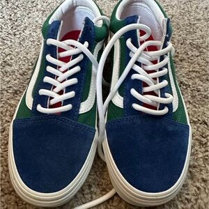 Vans Blue and Green Sneakers